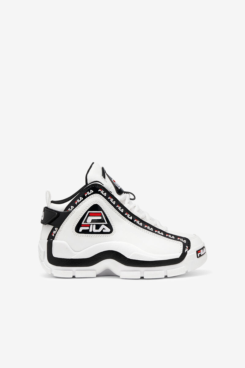 Fila Little Grant Hill 2 Repeat Basketskor Barn Vita Svarta Röda | Xr3soHCYb5u