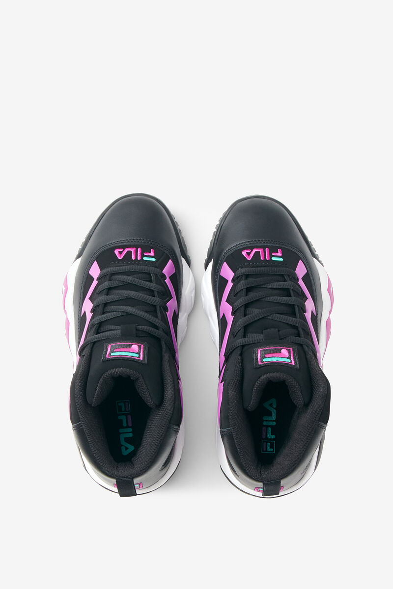 Fila Little Mb Basketskor Barn Svarta Lila Gröna Blommiga Vita | dHS9Femnfru