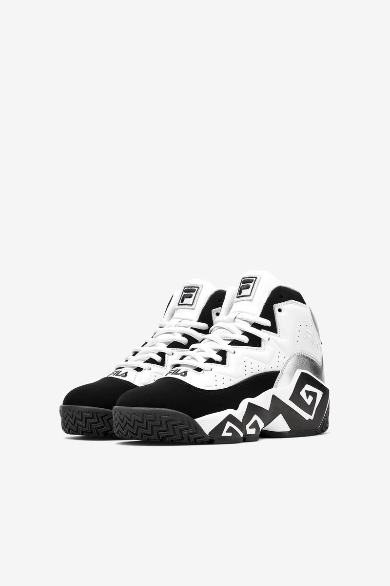 Fila Little Mb Basketskor Barn Vita Metal Silver Svarta | 14paJgao5xm