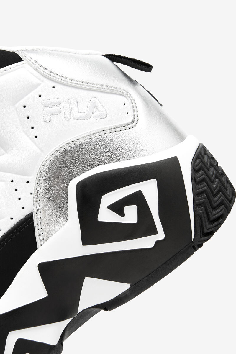 Fila Little Mb Basketskor Barn Vita Metal Silver Svarta | 14paJgao5xm