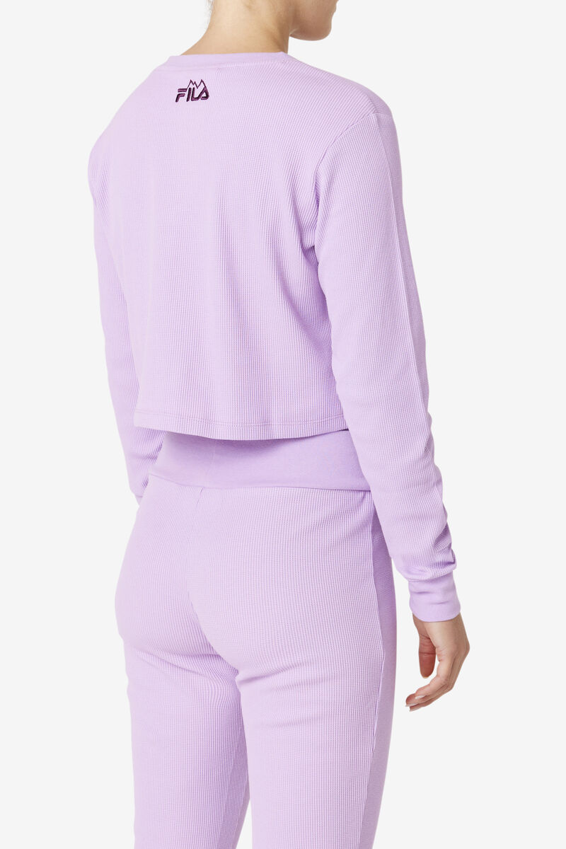 Fila Liza Thermal Henley Träningsoverall Dam Lavendel | EWuDHAZnrg2