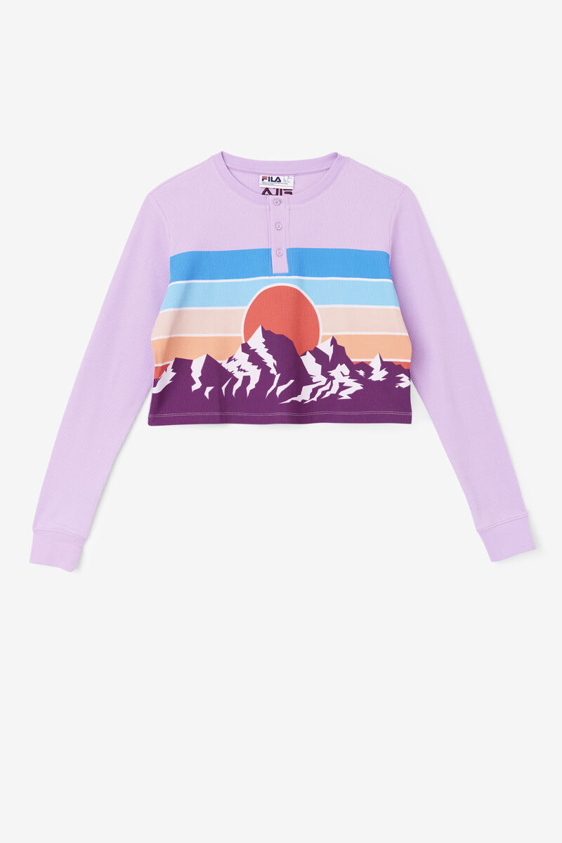 Fila Liza Thermal Henley Träningsoverall Dam Lavendel | EWuDHAZnrg2