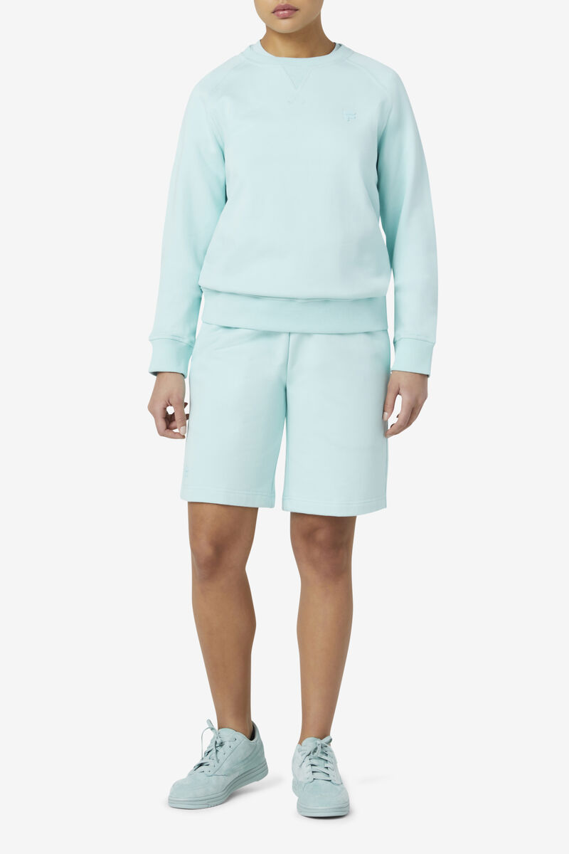 Fila Logan Crewneck Tröjor Dam Blå | oUNzxeWe4T5