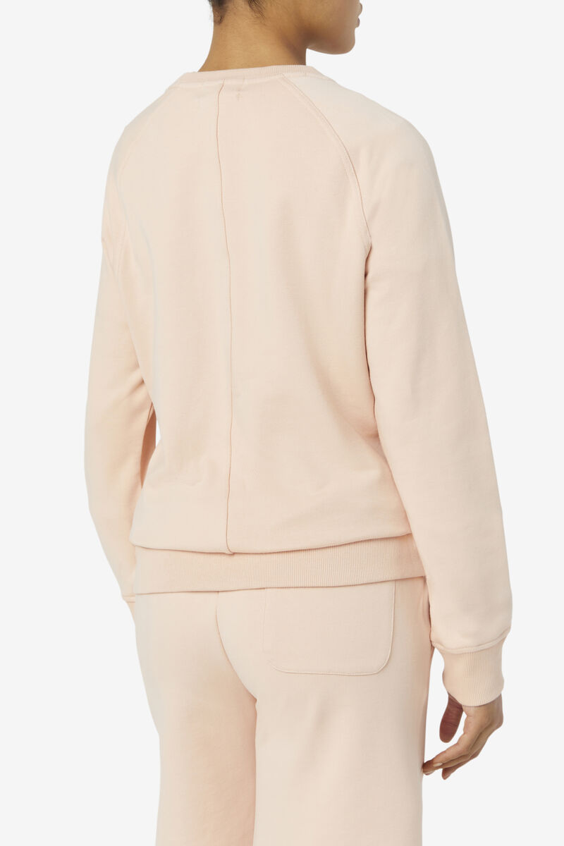 Fila Logan Crewneck Tröjor Dam Ljusgula | 9NAe8bbLQGV