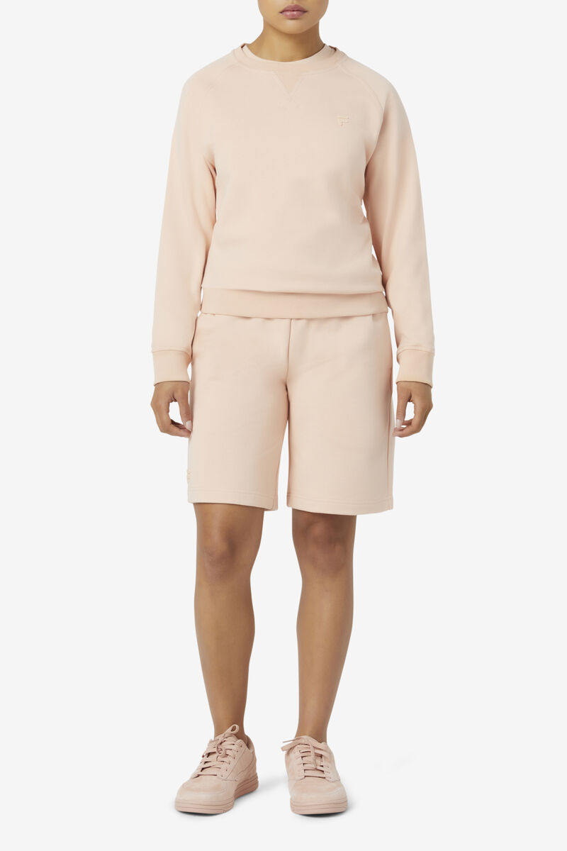 Fila Logan Crewneck Tröjor Dam Ljusgula | 9NAe8bbLQGV