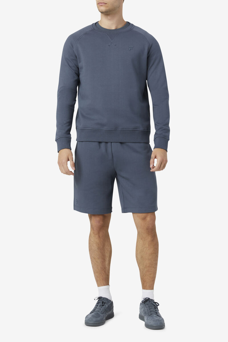 Fila Logan Crewneck Tröjor Herr Mörkblå | WKChq2BMvqG