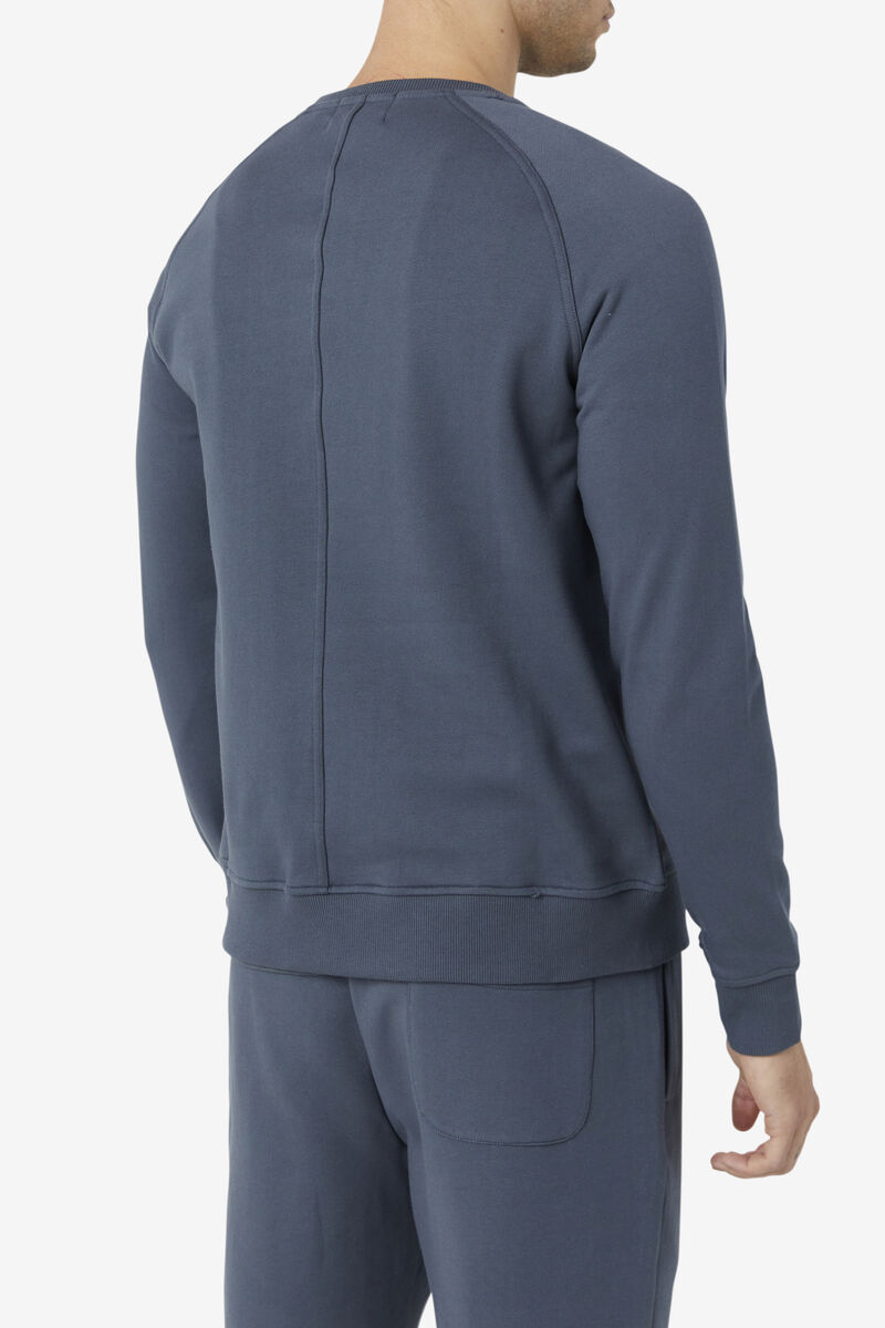 Fila Logan Crewneck Tröjor Herr Mörkblå | WKChq2BMvqG