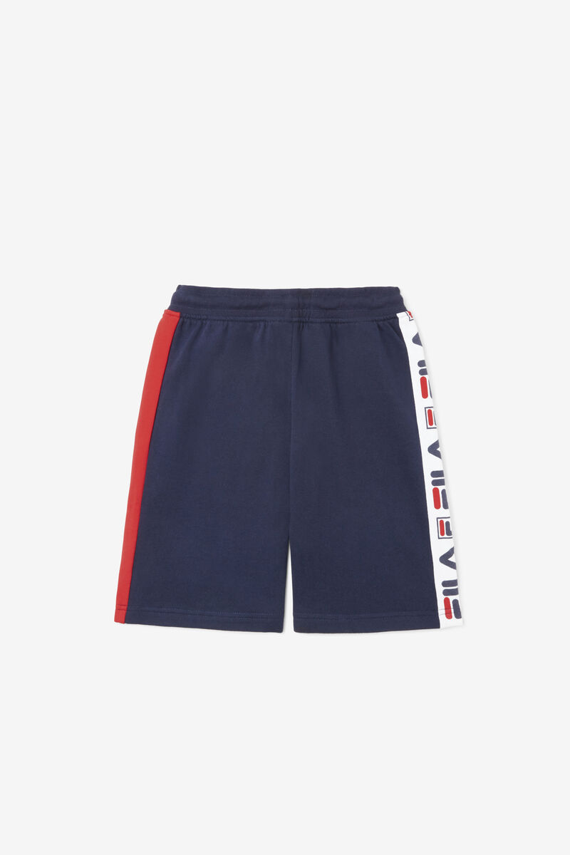 Fila Logo Kort Shorts Barn Marinblå | scLYT4tFqbi