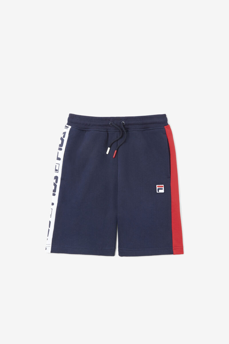 Fila Logo Kort Shorts Barn Marinblå | scLYT4tFqbi