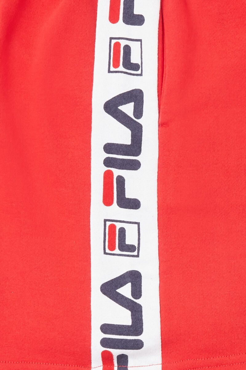 Fila Logo Kort Shorts Barn Röda | fQRP1q5rkru