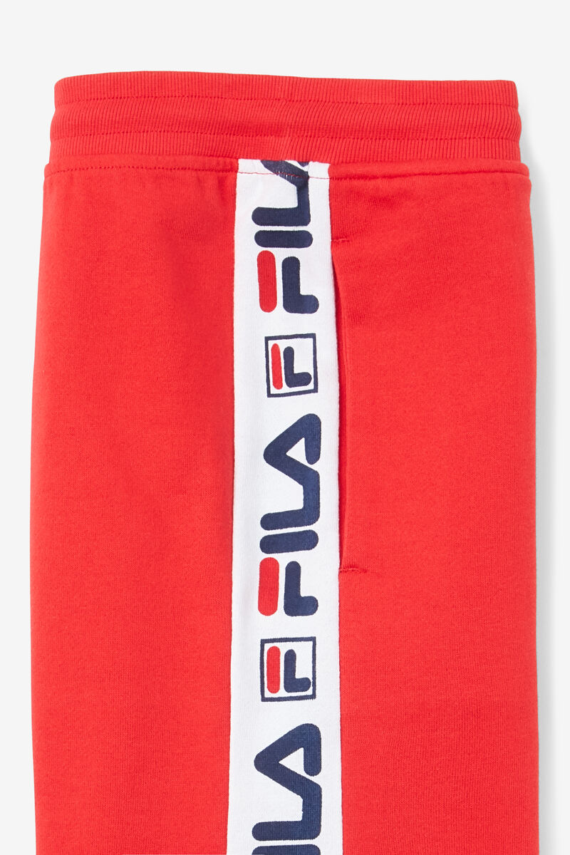 Fila Logo Kort Shorts Barn Röda | fQRP1q5rkru