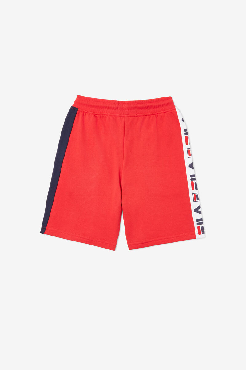 Fila Logo Kort Shorts Barn Röda | fQRP1q5rkru