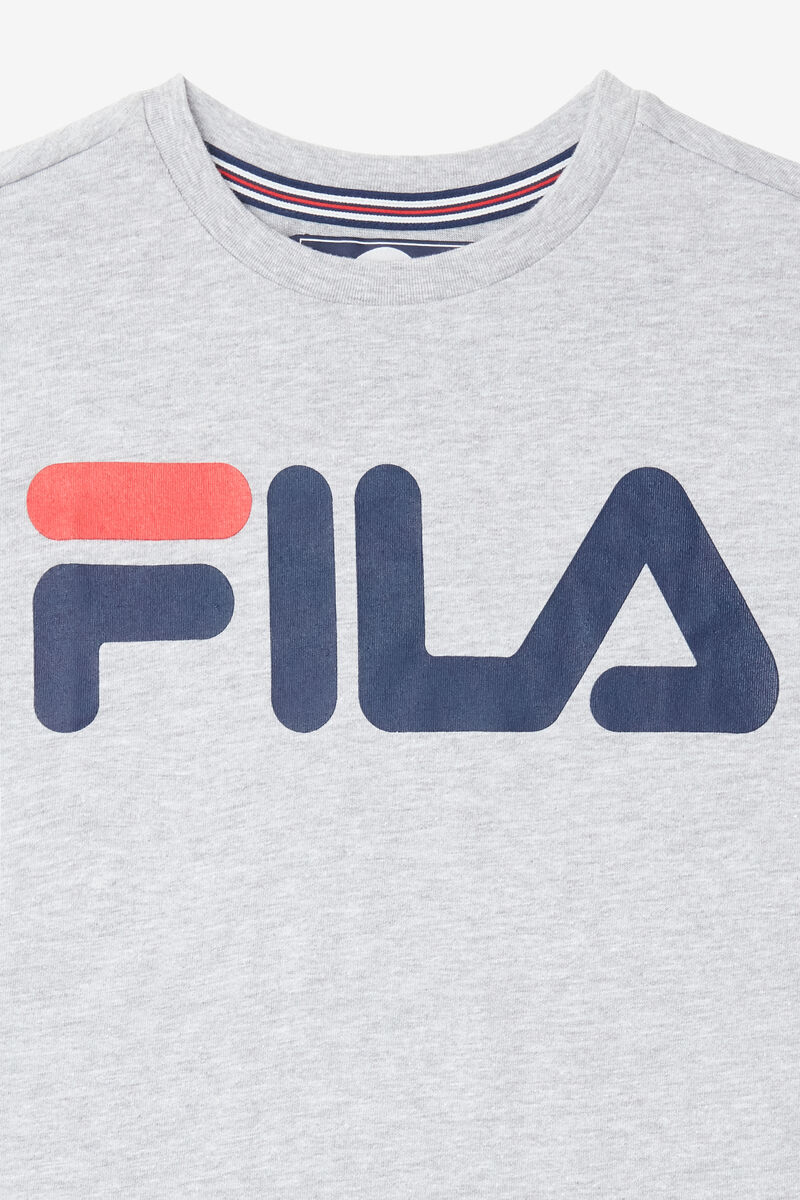 Fila Logo T-shirt Barn Grå | njhtYQbPgz4