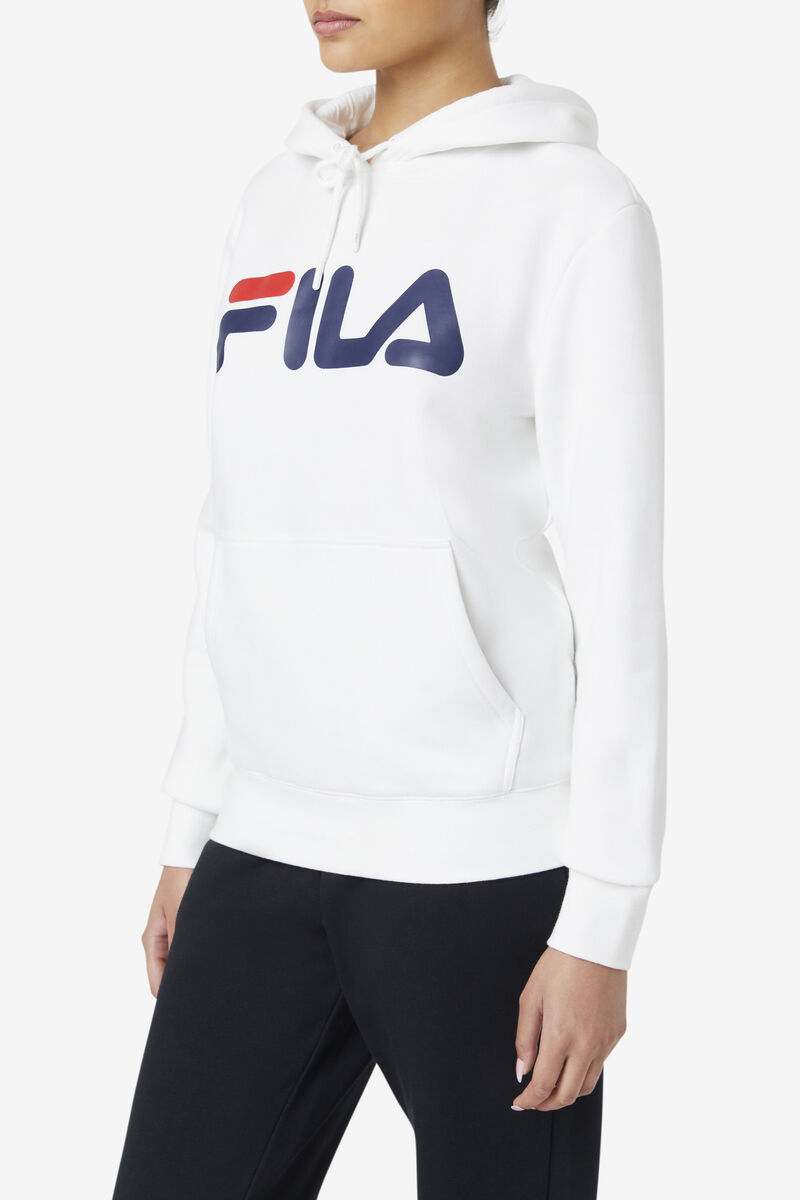 Fila Lucy Hoodie Hoodie Dam Vita Marinblå | u61CWUUxIAn