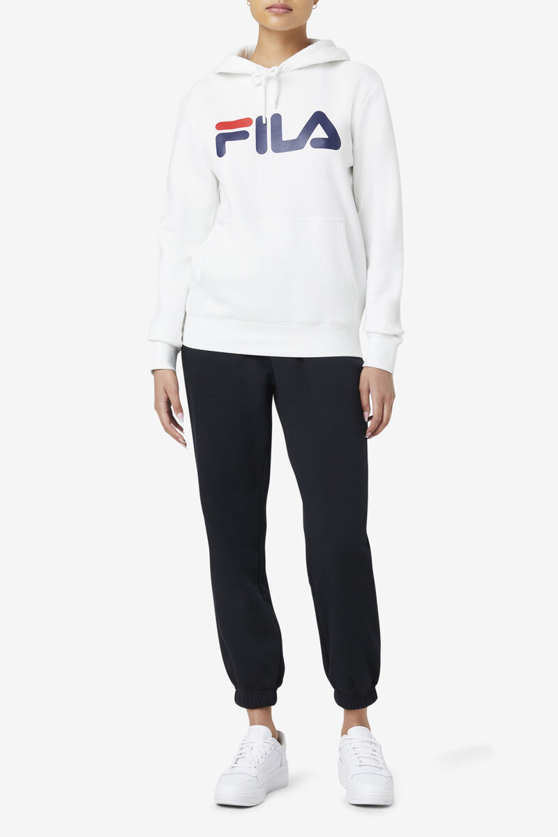 Fila Lucy Hoodie Hoodie Dam Vita Marinblå | u61CWUUxIAn