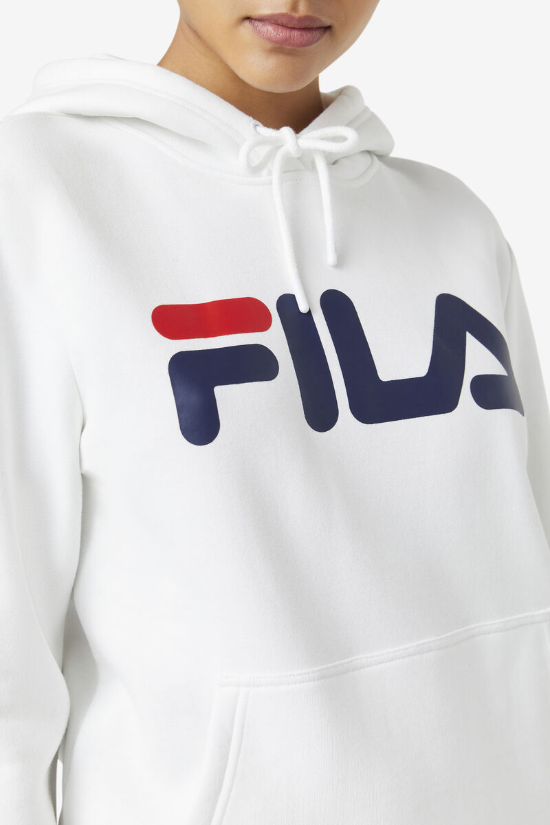 Fila Lucy Hoodie Hoodie Dam Vita Marinblå | u61CWUUxIAn