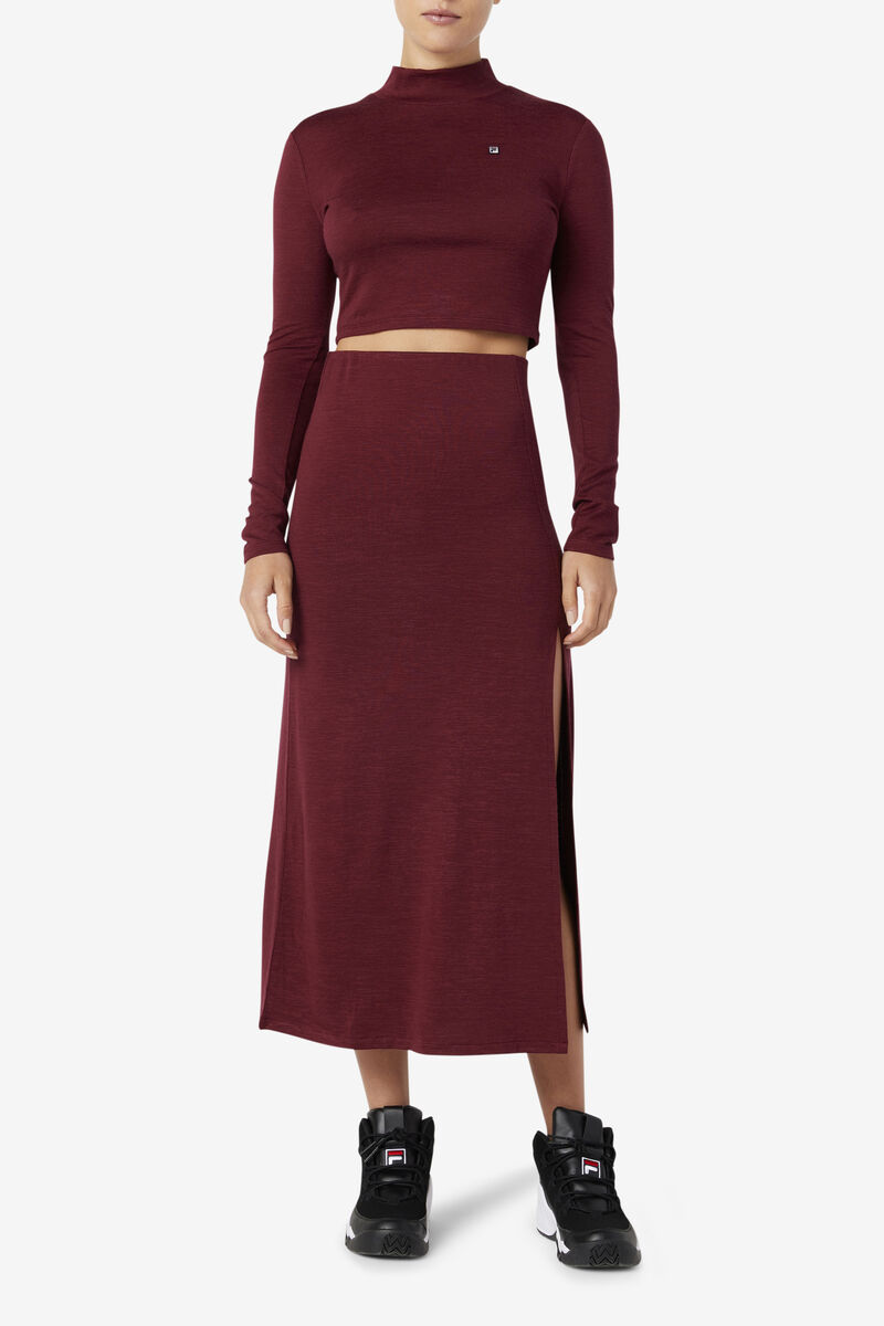 Fila Luise Turtleneck Top T-shirt Dam Bruna | q2Je8Ald6mf