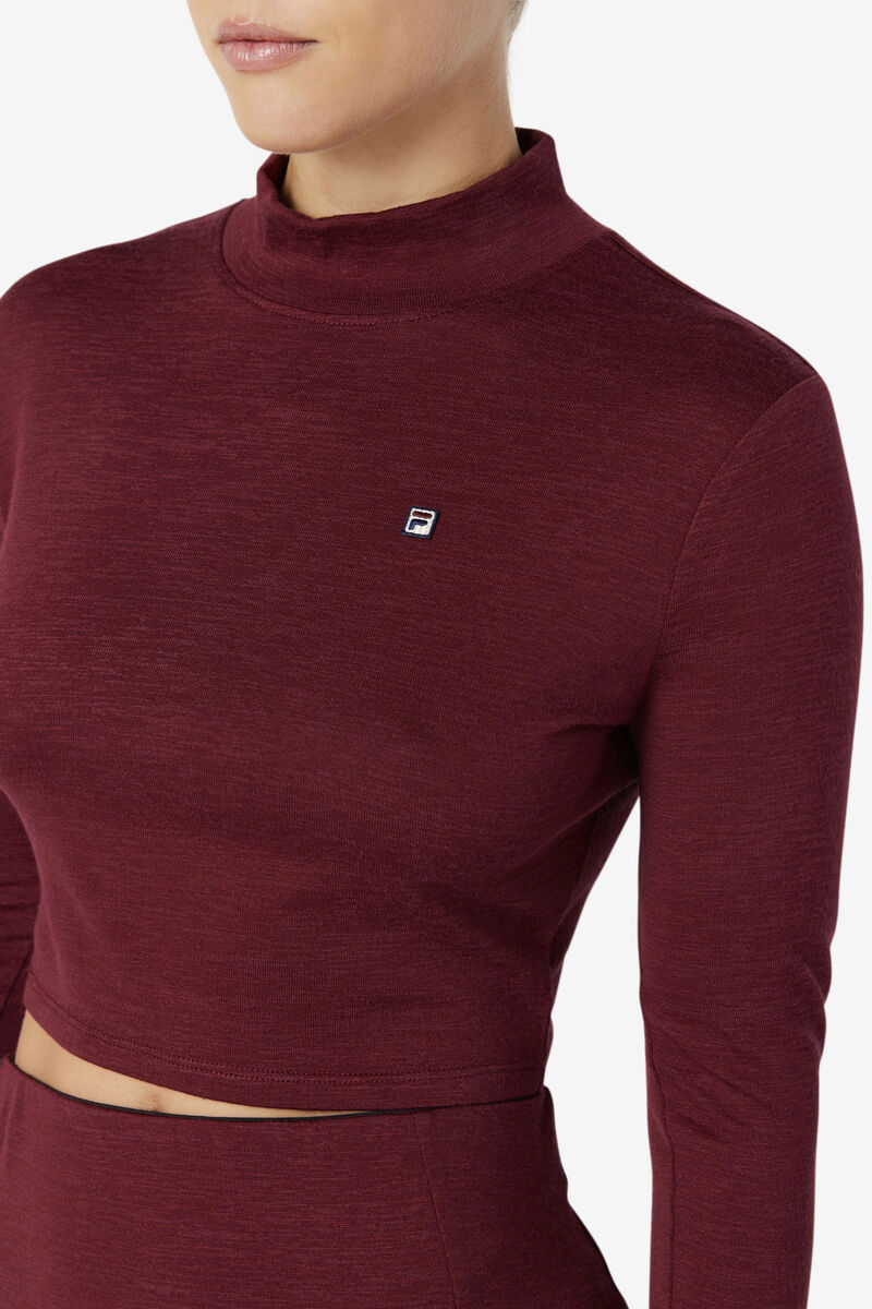 Fila Luise Turtleneck Top T-shirt Dam Bruna | q2Je8Ald6mf