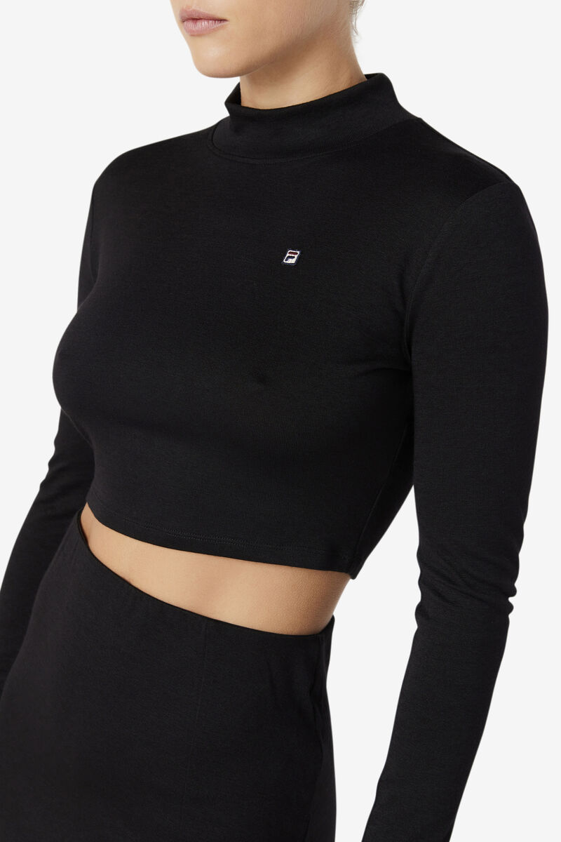 Fila Luise Turtleneck Top T-shirt Dam Svarta | SOPWqLNEzWH