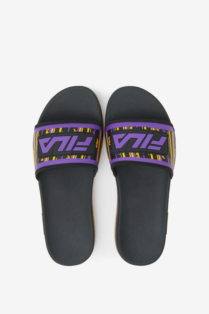 Fila Lunar Badtofflor Badtofflor Herr Svarta Guld Lila | ofuSi7AgSPf