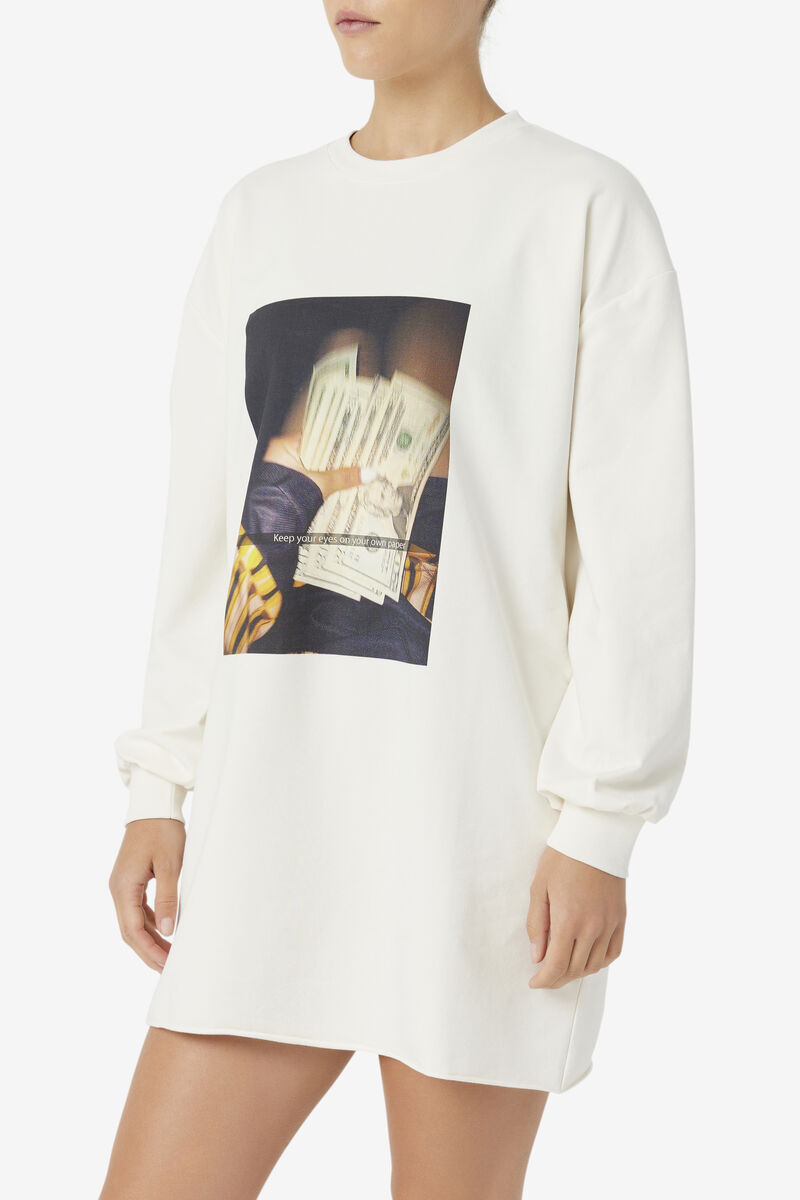 Fila Madelyn Klänning Klänning Dam Vita | fEAZlJ8yLv9