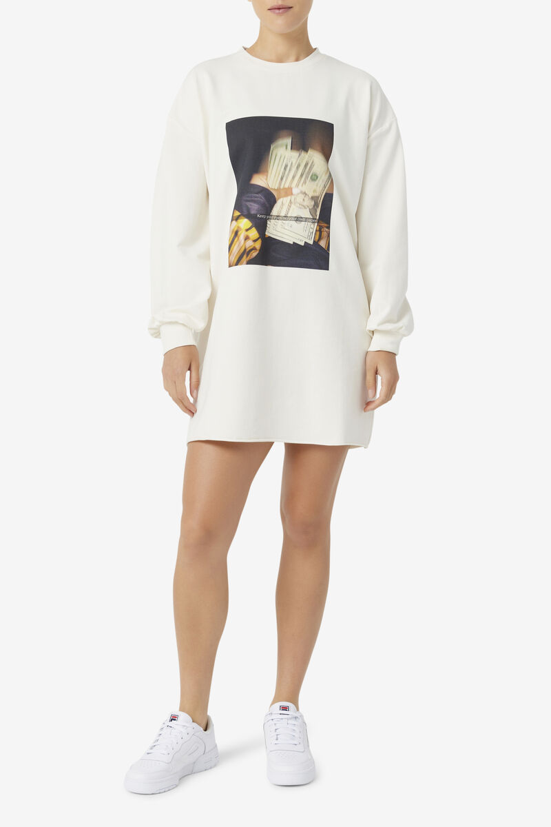 Fila Madelyn Klänning Klänning Dam Vita | fEAZlJ8yLv9