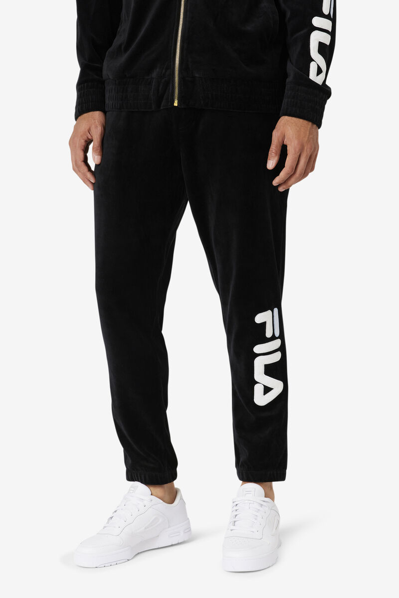 Fila Mansur Velour Pant Träningsoverall Herr Svarta Vita | 3oMBKMcukXg