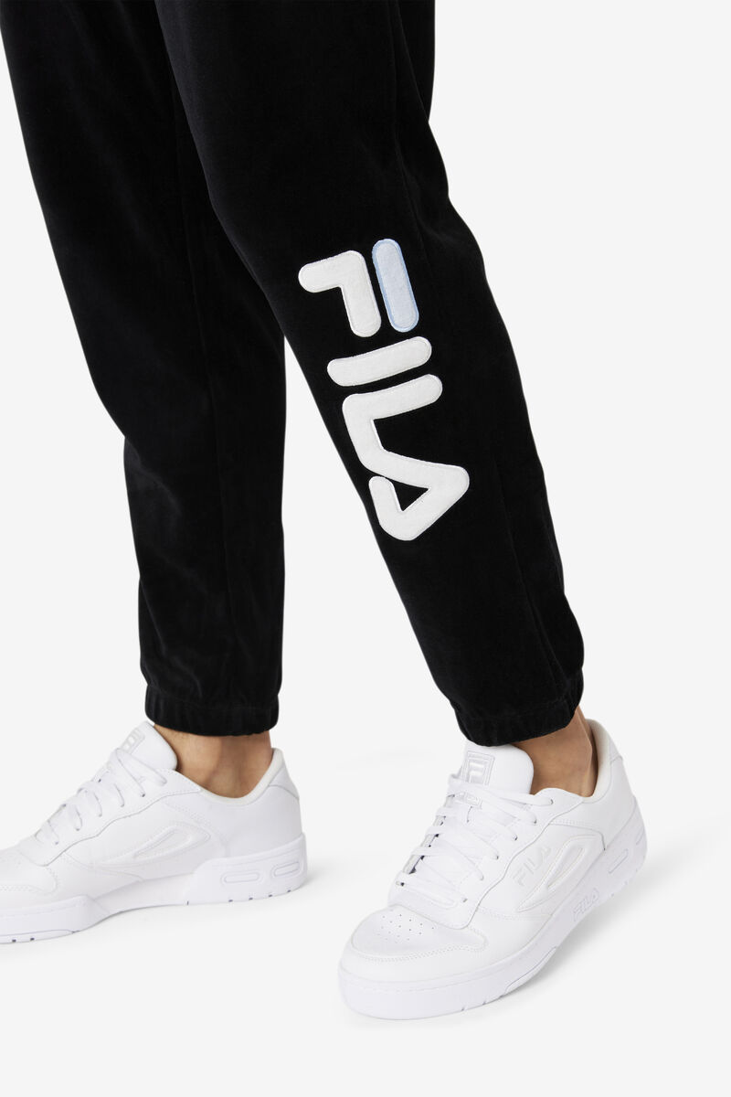 Fila Mansur Velour Pant Träningsoverall Herr Svarta Vita | 3oMBKMcukXg