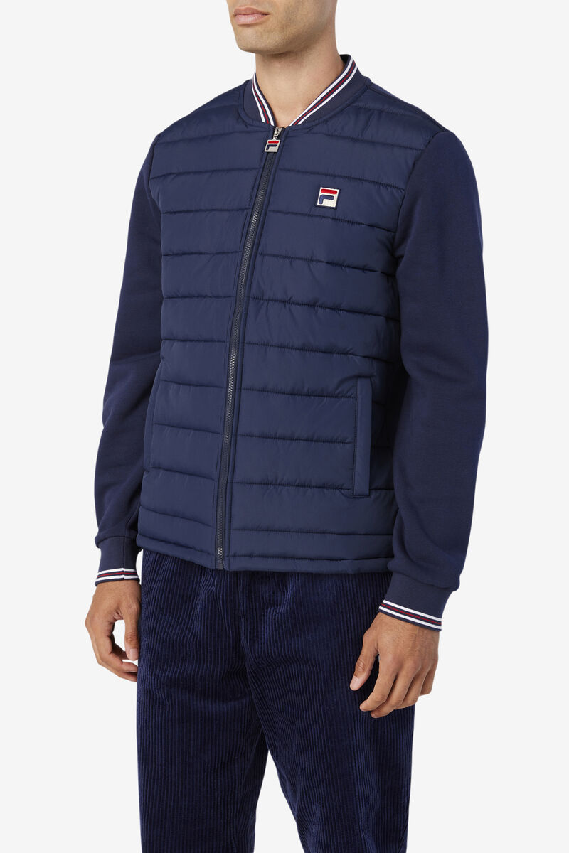 Fila Marco Puffer Jacket Jacka Herr Marinblå | RExtcJNPzW5