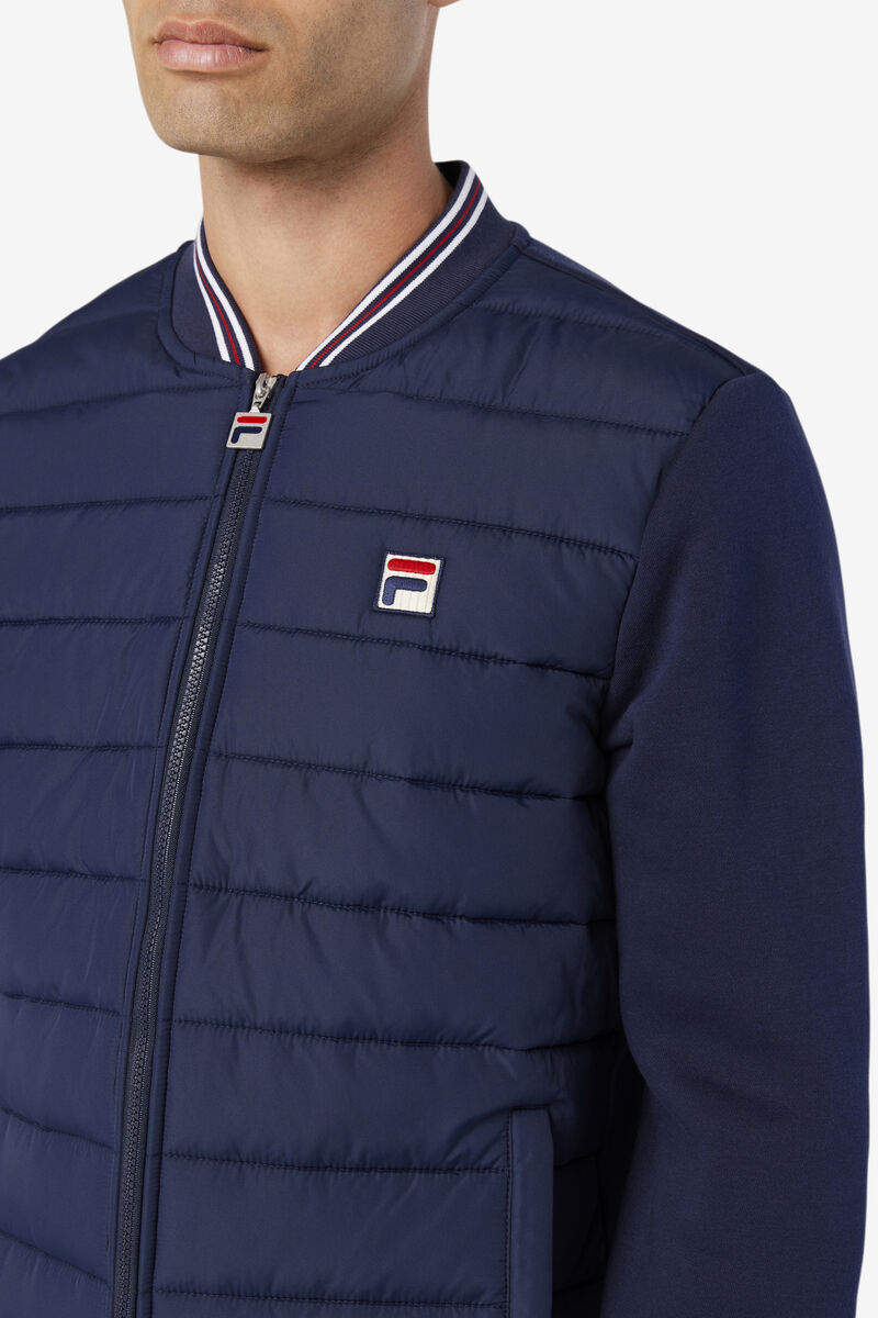 Fila Marco Puffer Jacket Jacka Herr Marinblå | RExtcJNPzW5