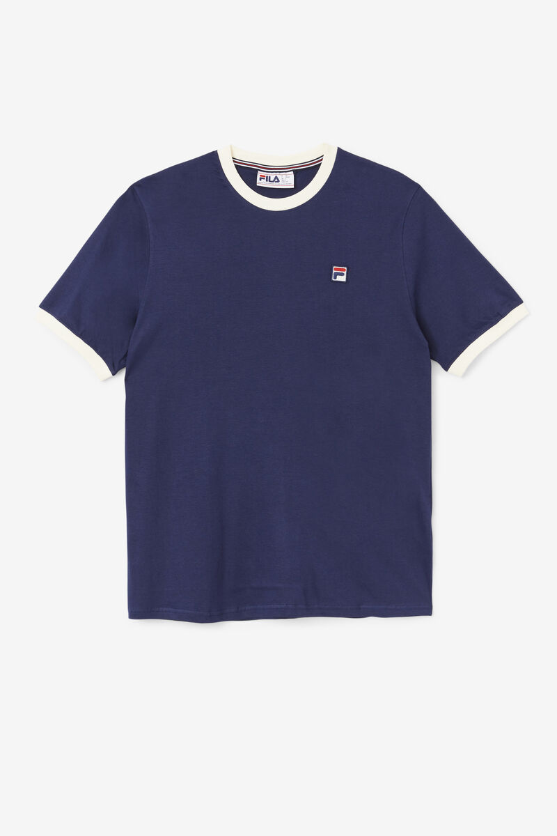 Fila Marconi Ringer T-shirt Herr Marinblå Vita | YqeZHbvhNzw