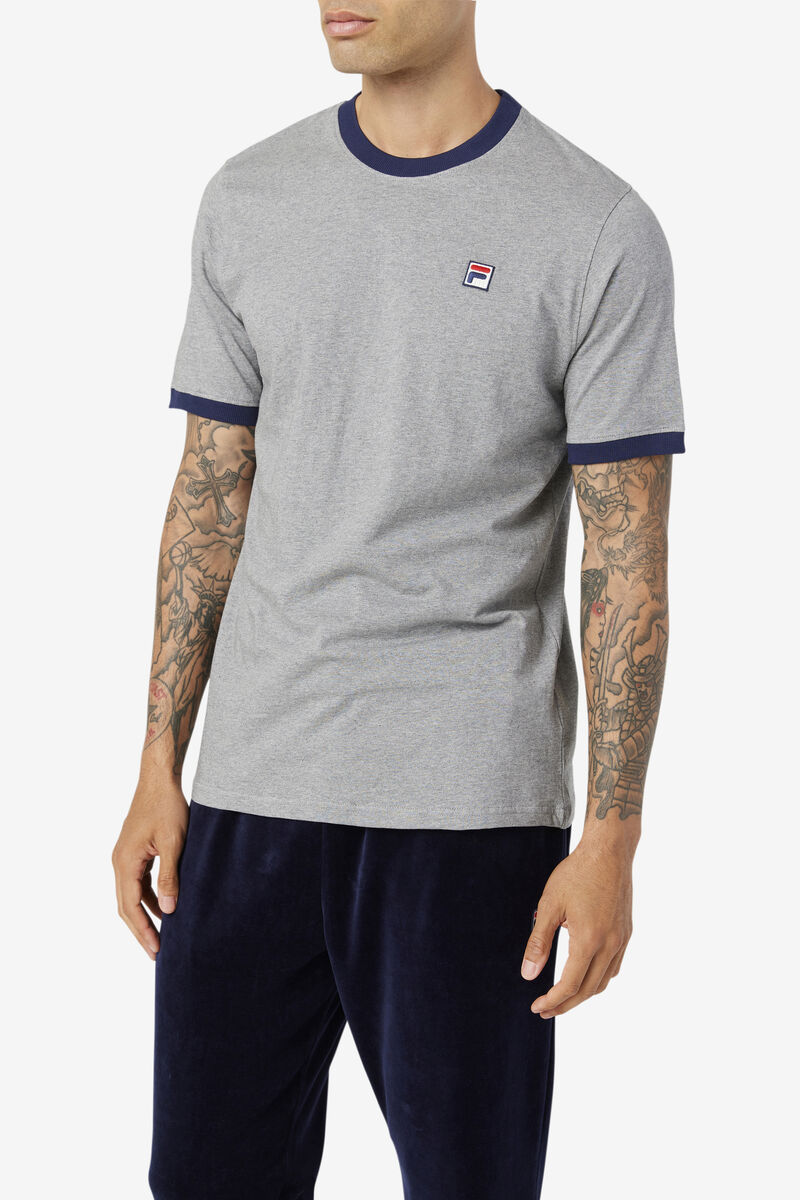 Fila Marconi Ringer T-shirt Herr Marinblå | dSovbidADa7