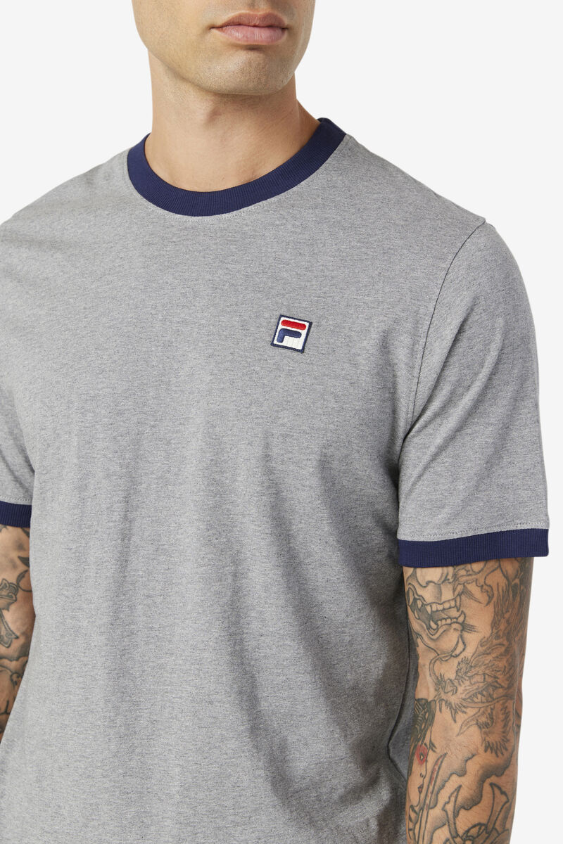 Fila Marconi Ringer T-shirt Herr Marinblå | dSovbidADa7