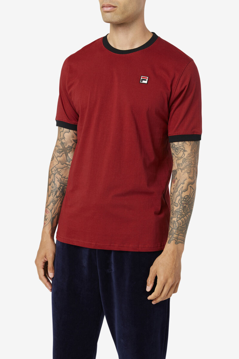 Fila Marconi Ringer T-shirt Herr Svarta | pPvOQtEZuOh