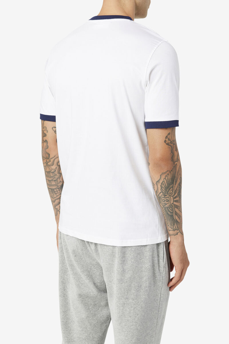 Fila Marconi Ringer T-shirt Herr Vita | V6rah6NXbml