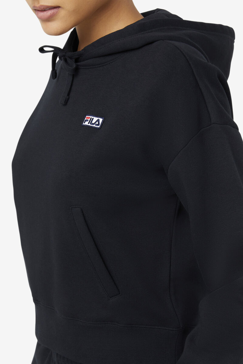 Fila Marina Hoodie Hoodie Dam Svarta | WVBV9g4U9yA