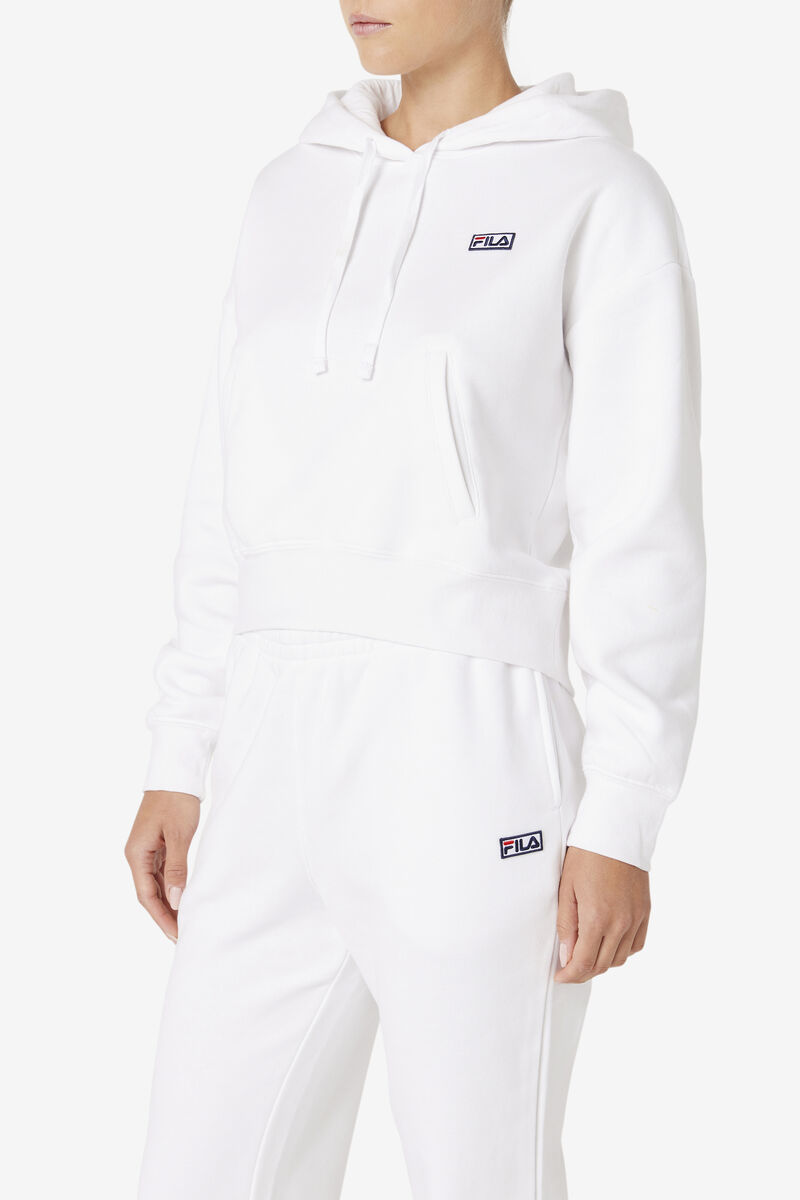 Fila Marina Hoodie Hoodie Dam Vita | GbqLs7mUHNh
