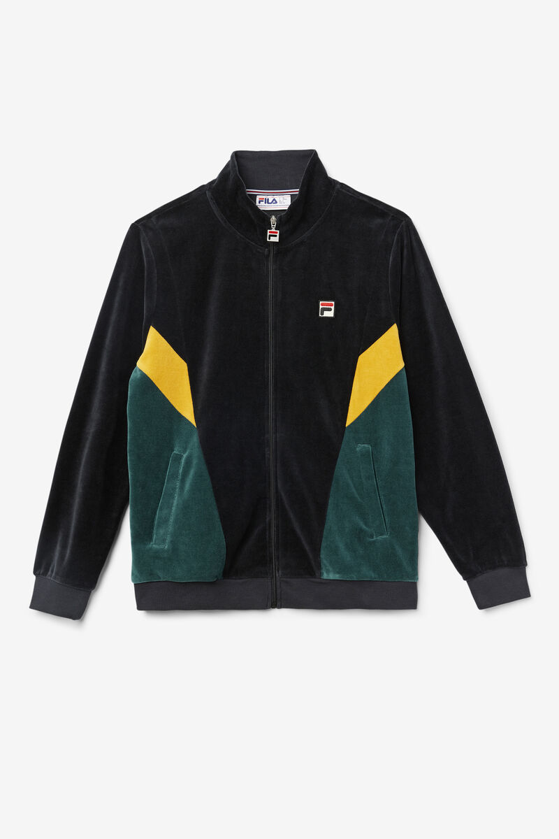 Fila Marten Velour Jacket Träningsoverall Herr Svarta | OwjbEIxOdaR