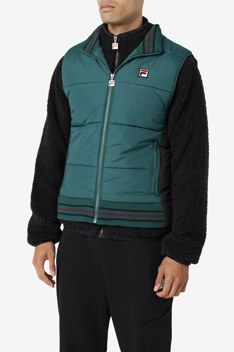 Fila Matias Vest Casual Kappor Herr Svarta | sqatHkkraAX