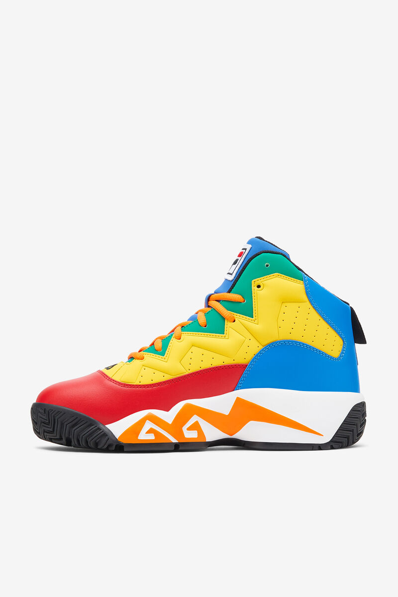 Fila Mb Basketball Shoes | Fila Sneakers Herr Röda Kungsblått Blå Citron | 8EYkUqM4p88