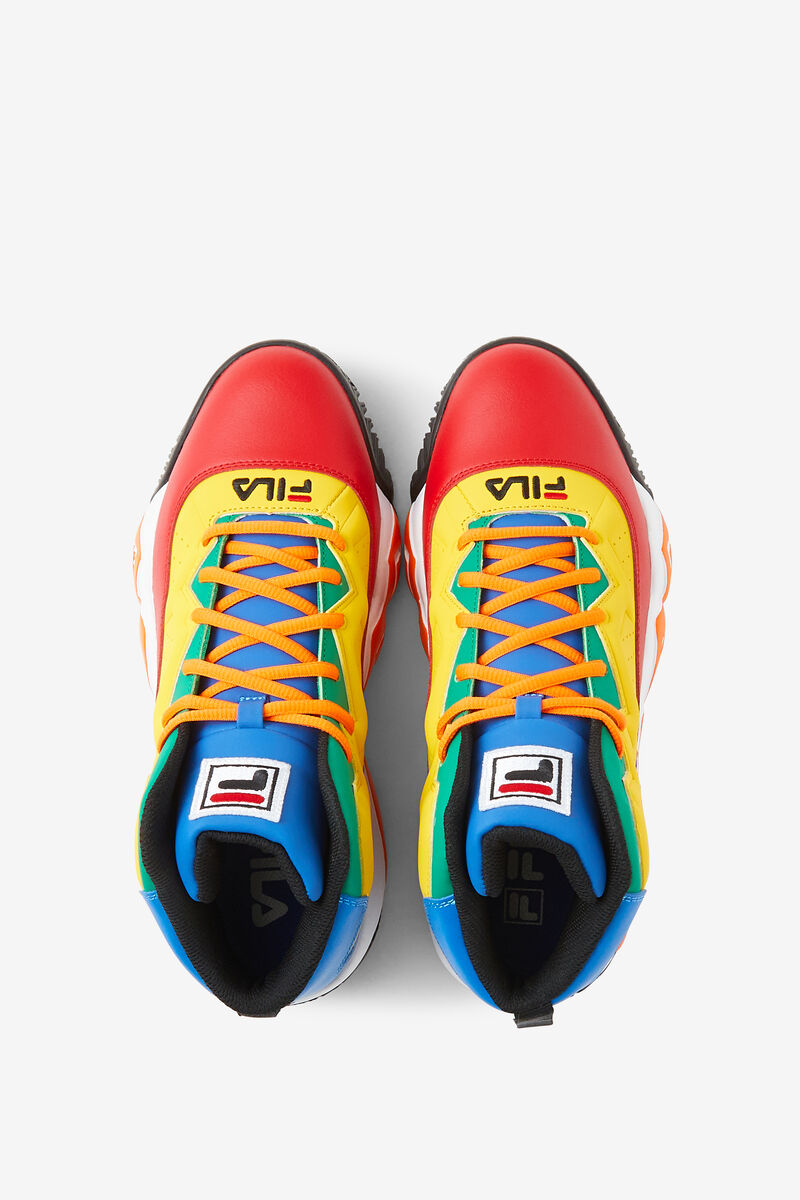 Fila Mb Basketball Shoes | Fila Sneakers Herr Röda Kungsblått Blå Citron | 8EYkUqM4p88