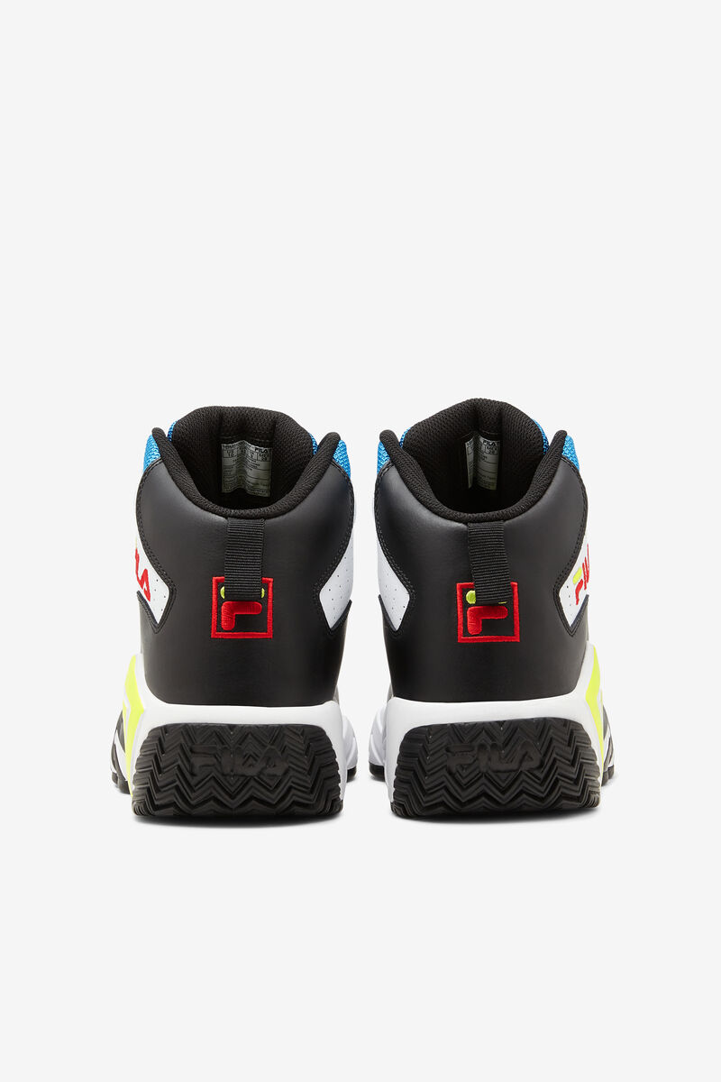 Fila Mb Retro Basketball Shoes | Fila Sneakers Herr Vita Svarta Blå | nayDoBldP9H