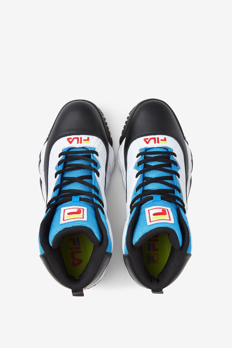 Fila Mb Retro Basketball Shoes | Fila Sneakers Herr Vita Svarta Blå | nayDoBldP9H