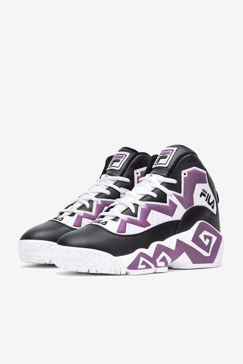 Fila Mb Tjock High Top Sneakers | Fila Sneakers Herr Svarta Vita Lila | 3l1apytHISv