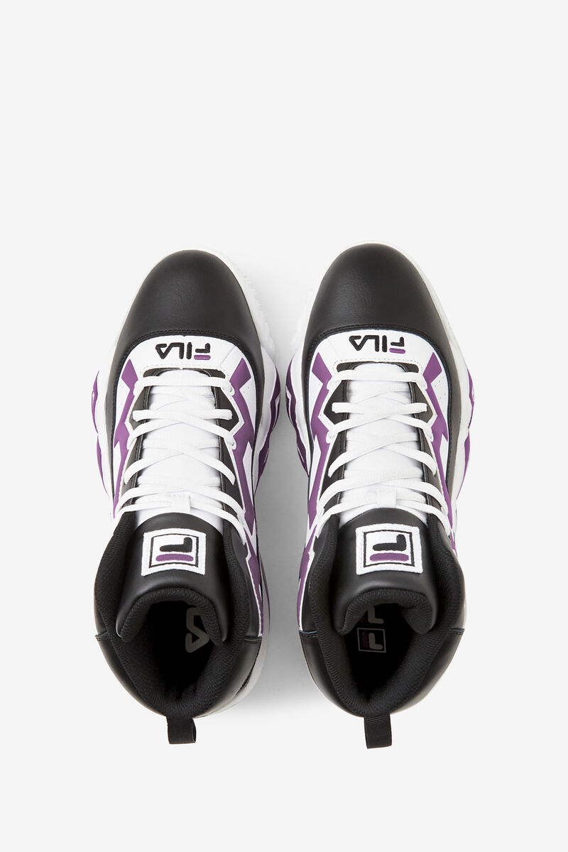 Fila Mb Tjock High Top Sneakers | Fila Sneakers Herr Svarta Vita Lila | 3l1apytHISv