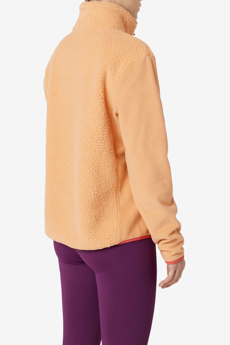 Fila Meadow Quarter Zip Pullover Jacka Dam Orange | 8n6qkwQJYbz