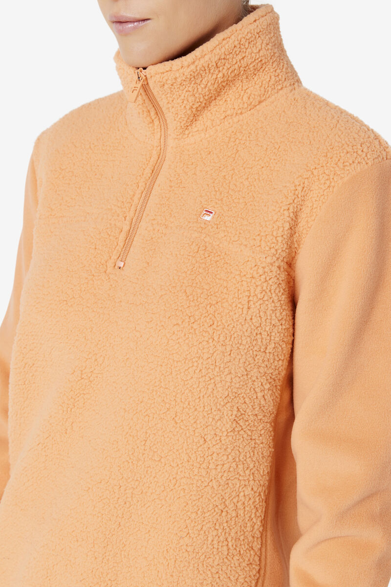 Fila Meadow Quarter Zip Pullover Jacka Dam Orange | 8n6qkwQJYbz