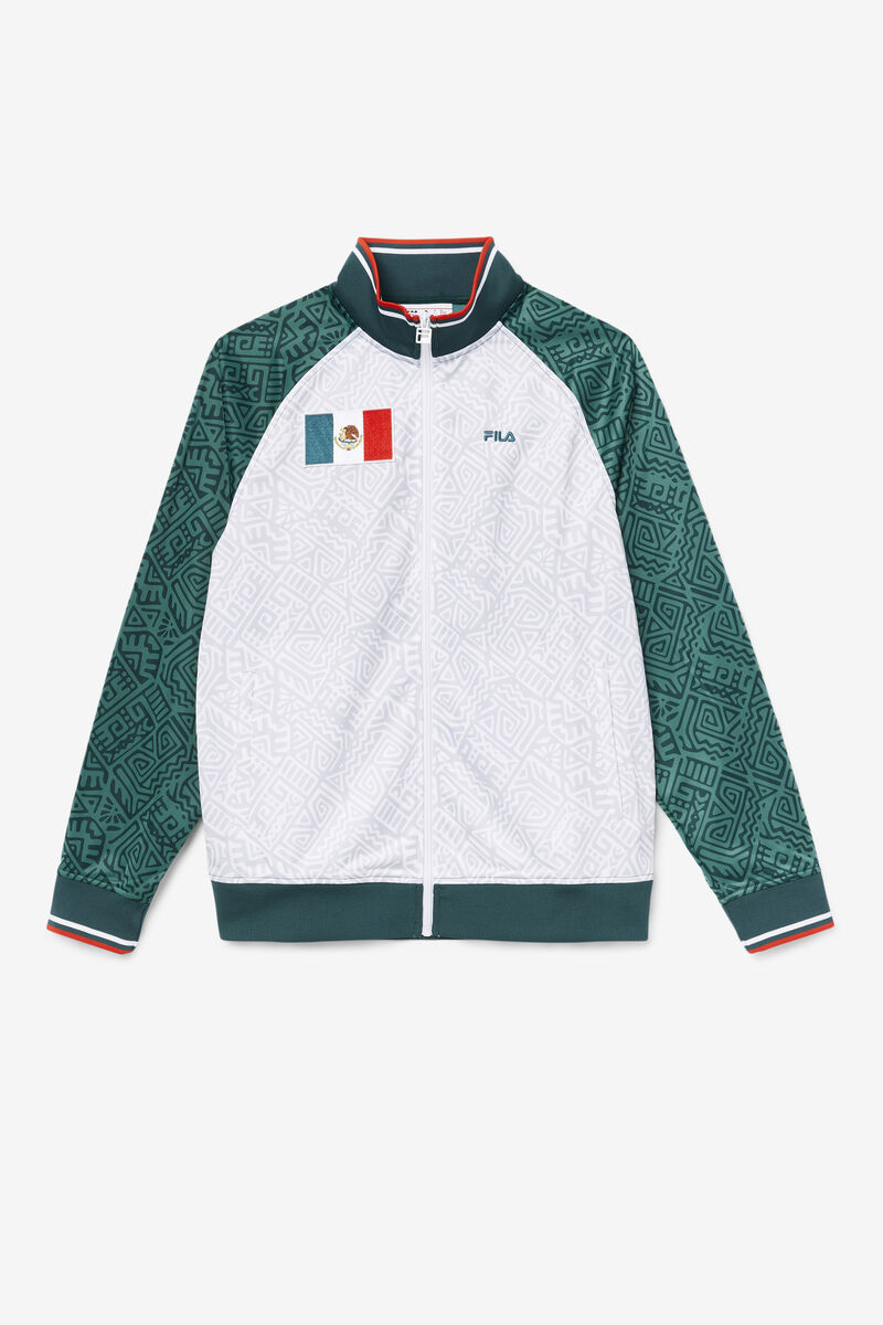 Fila Mexico Track Jacket Casual Kappor Dam Vita Röda | TQ1P8WeXP3f