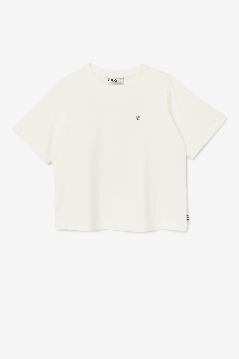 Fila Mirra Cropped T-shirt Dam Vita | PMZ62GxfRA8