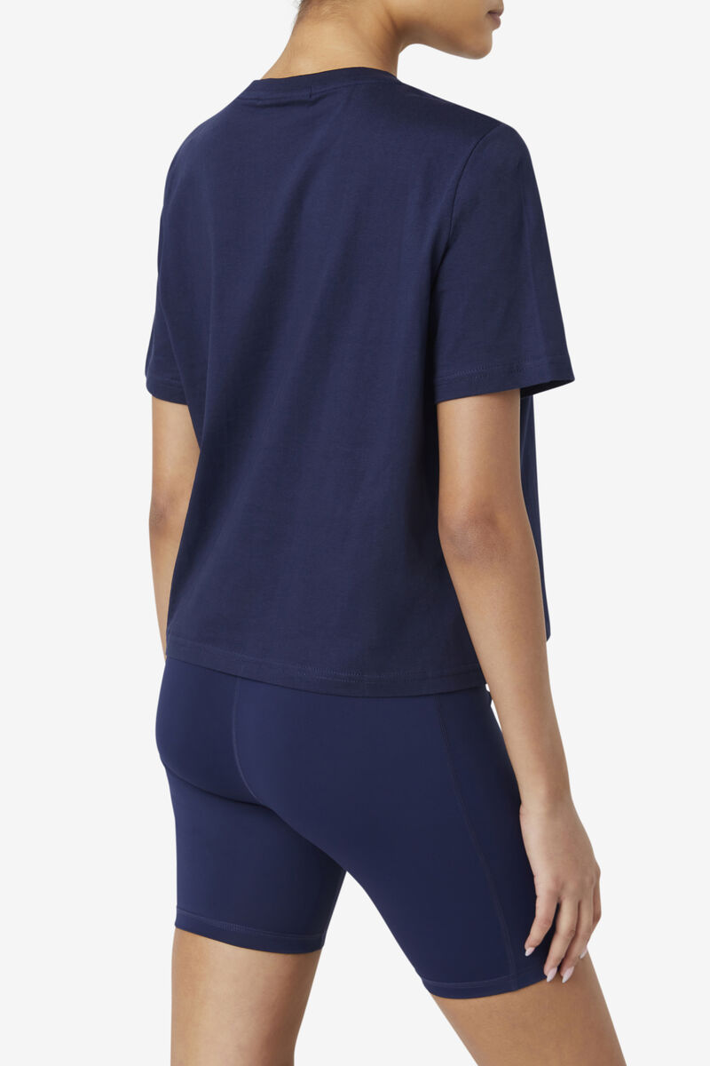 Fila Miss Eagle T-shirt Dam Marinblå Röda Vita | qBLASH4C3Cz